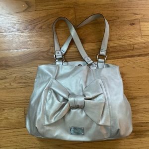 Silver Nine West shoulder bag